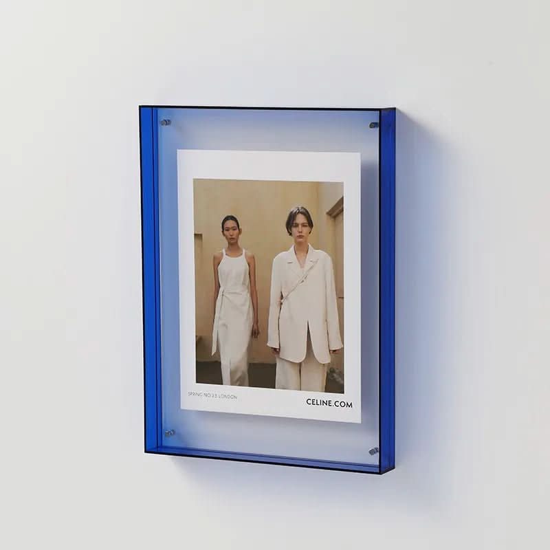 Présentoir photo en acrylique transparent et coloré PrismFrame
