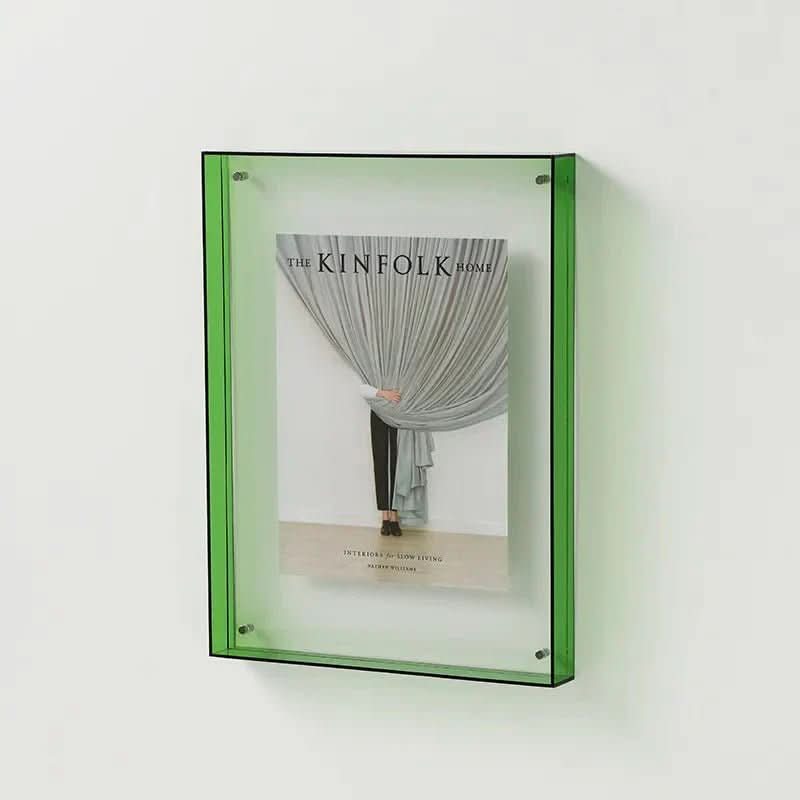 Présentoir photo en acrylique transparent et coloré PrismFrame