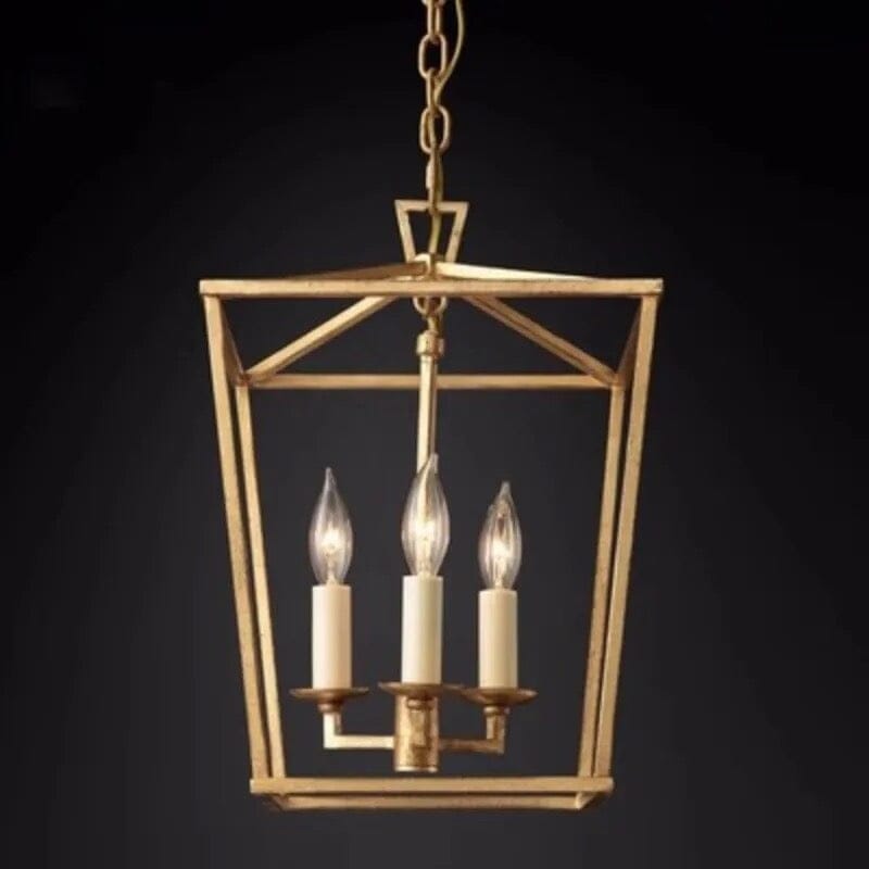 Asteron Retro Candle Cage Pendant Light for Dining Rooms