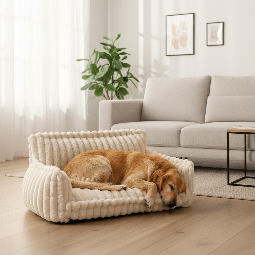 Orthopädisches Hundebett von PawNest — weiches, waschbares Haustiersofa