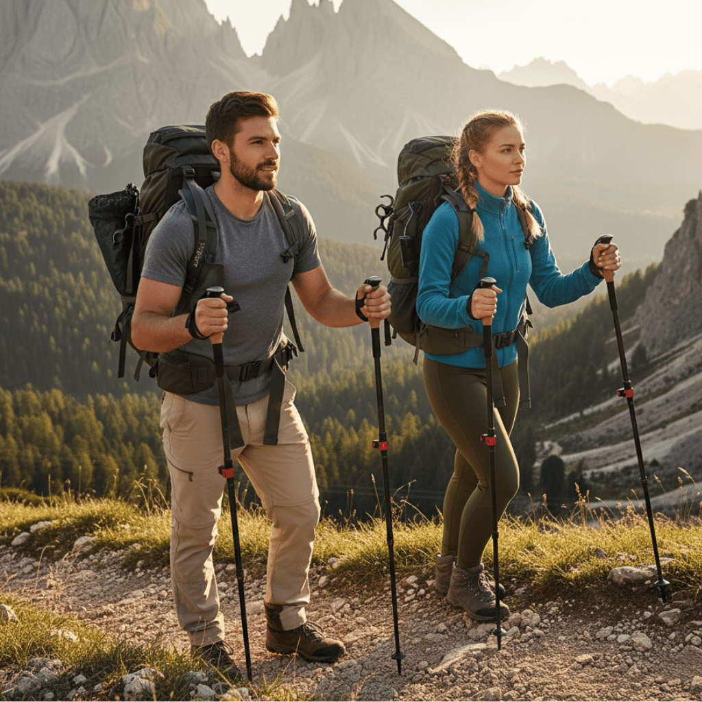 מוטות קרבון מתקפלים TrailFlex — מבנה ליציבות משופרת