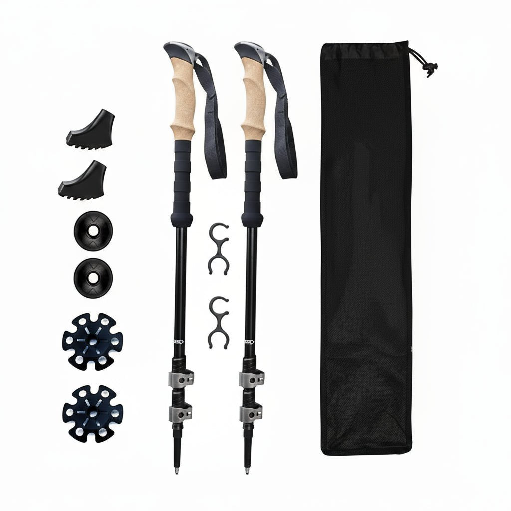 מוטות קרבון מתקפלים TrailFlex — מבנה ליציבות משופרת