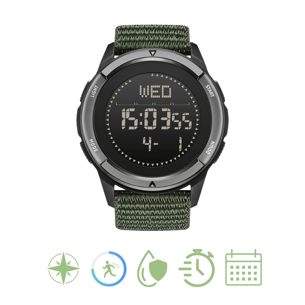 Orologio sportivo TrailForge — Design in carbonio da 60g