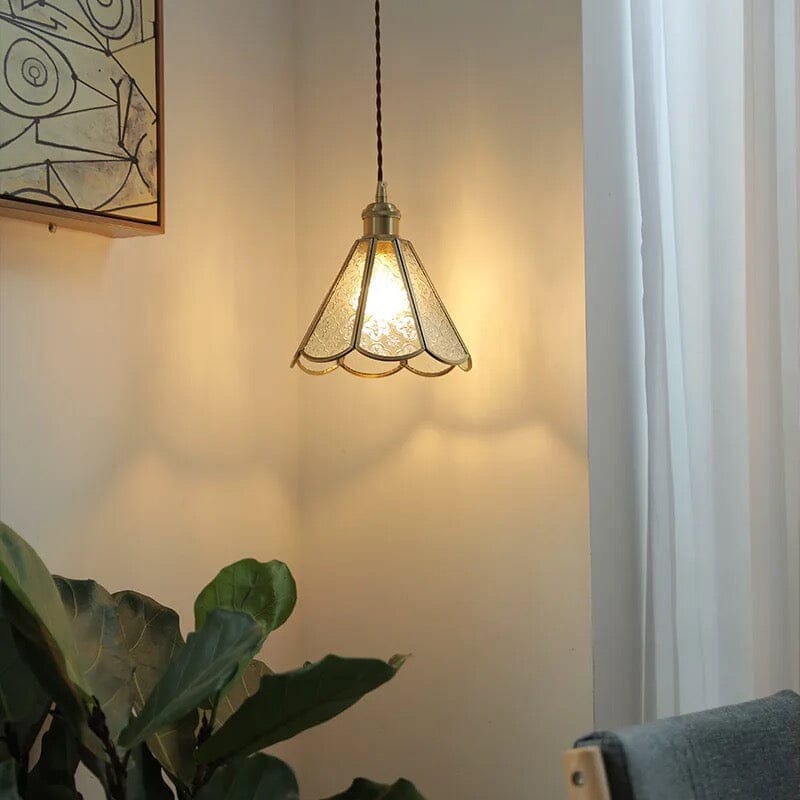 Kairoa Pendant Lamps Japanese Vintage Glass and Copper