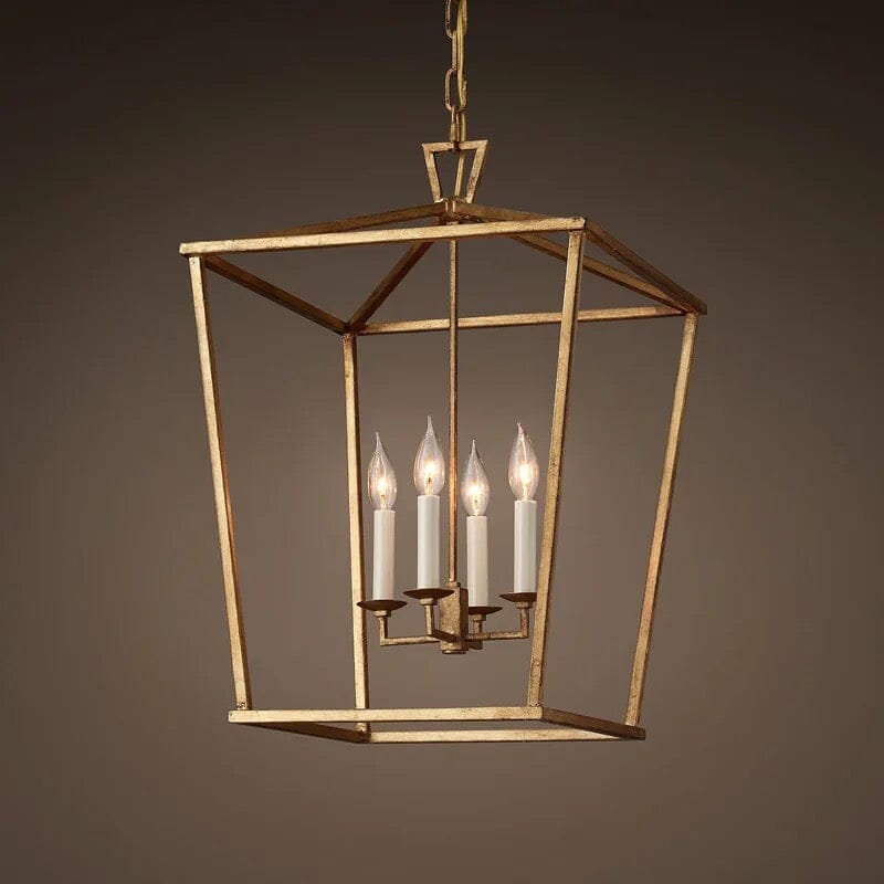 Asteron Retro Candle Cage Pendant Light for Dining Rooms