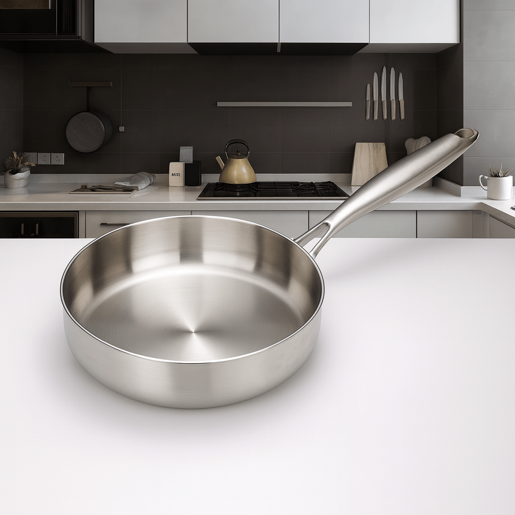 NovaGrid Heavy-Duty 316 Stainless Steel Nonstick Skillet