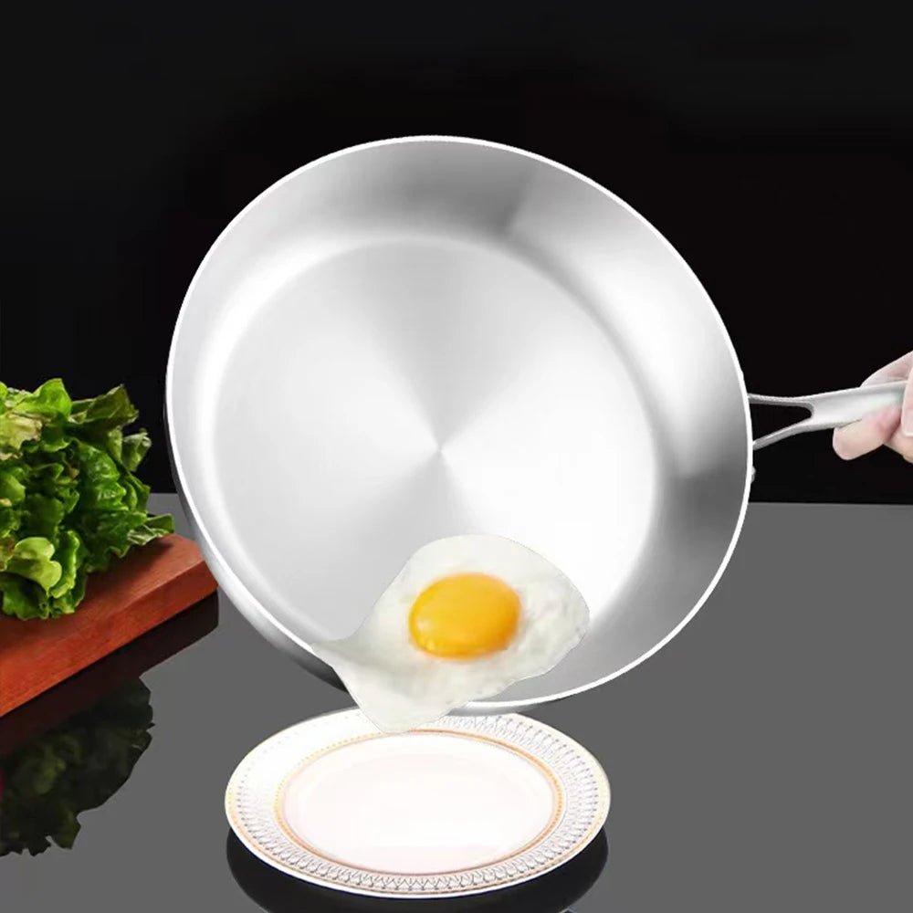 NovaGrid Heavy-Duty 316 Stainless Steel Nonstick Skillet