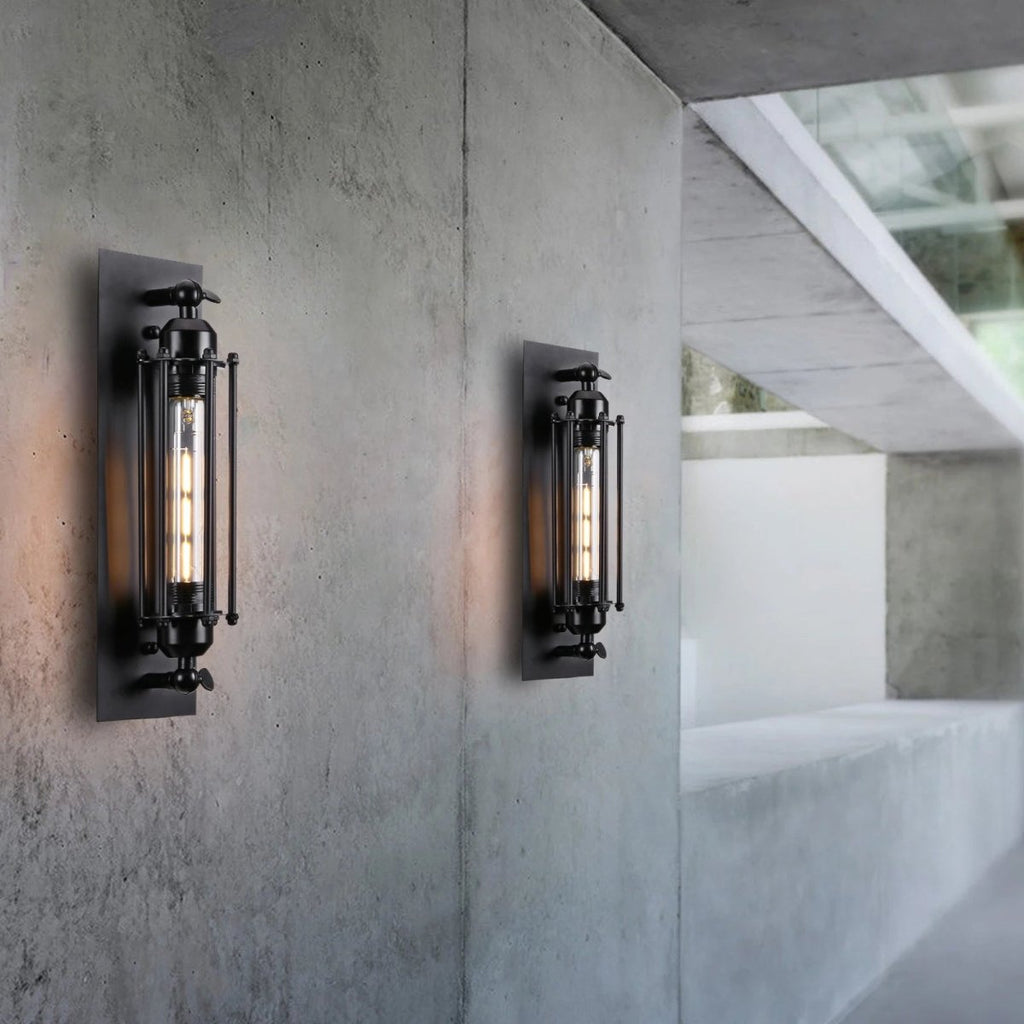 LumaVale klassische Vintage-LED-Wandleuchte - kompaktes, platzsparendes Design