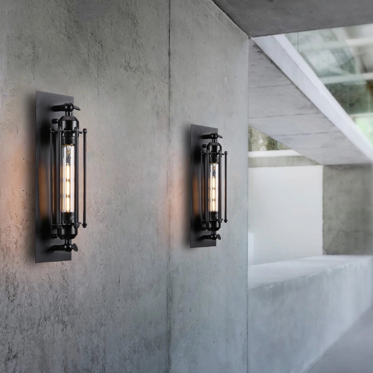 LumaVale klassische Vintage-LED-Wandleuchte - kompaktes, platzsparendes Design
