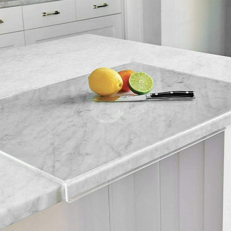 Tábua de corte em acrílico ClearSlice – Superfície resistente a riscos, pega antiderrapante