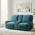 CozyNest Two-Seater Recliner Cover — Thick And Durable, Built-In Cup Holders
