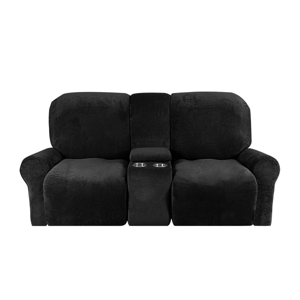 CozyNest Two-Seater Recliner Cover — Thick And Durable, Built-In Cup Holders