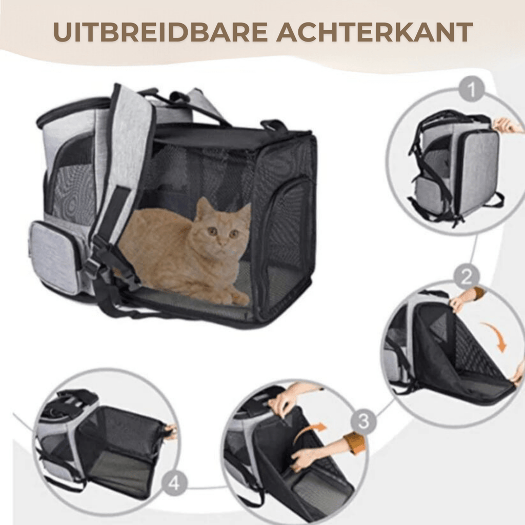 PawVista Cat Backpack — Comfortable Travel Design, Clear Viewing Window