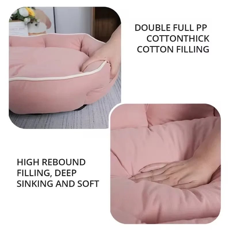CozyHeat Deep Cushion Nest Pad — Sofa Style, Raised Edges, Supportive Warm Padding