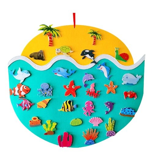 Interactive Felt Animal Decoration for Children — Creative Play