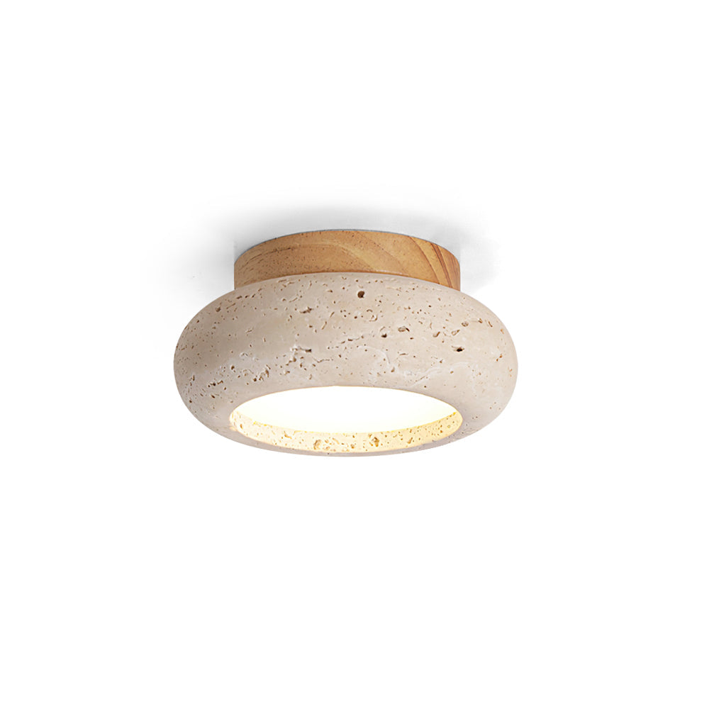 Astra Ceiling Light Mini Donut Travertine - Neutralighting