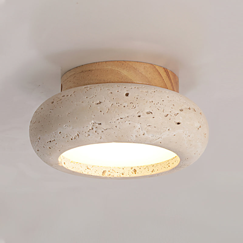 Astra Ceiling Light Mini Donut Travertine - Neutralighting