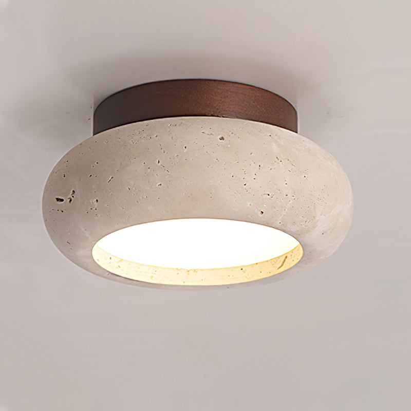 Astra Ceiling Light Mini Donut Travertine | ventumra