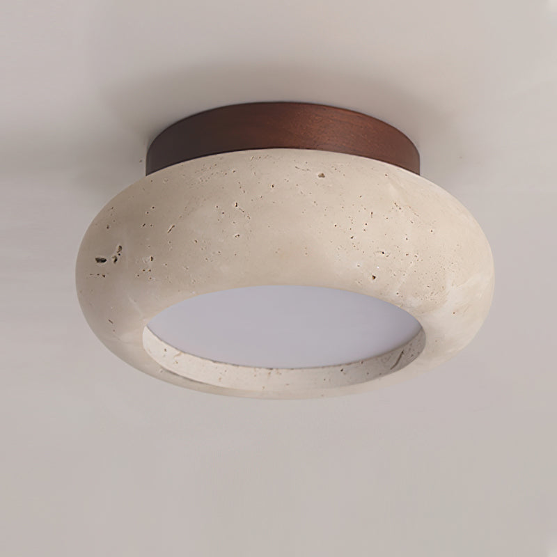 Astra Ceiling Light Mini Donut Travertine | ventumra