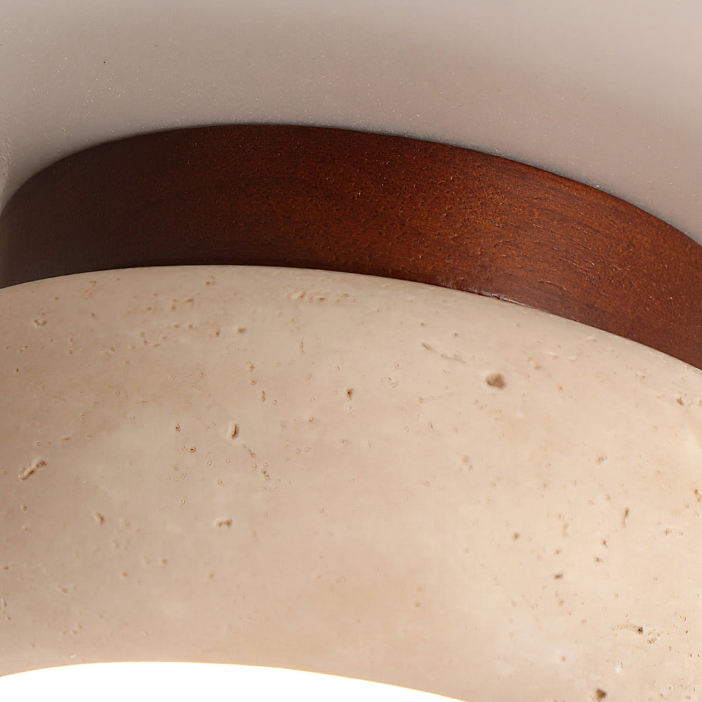 Astra Ceiling Light Mini Donut Travertine | ventumra