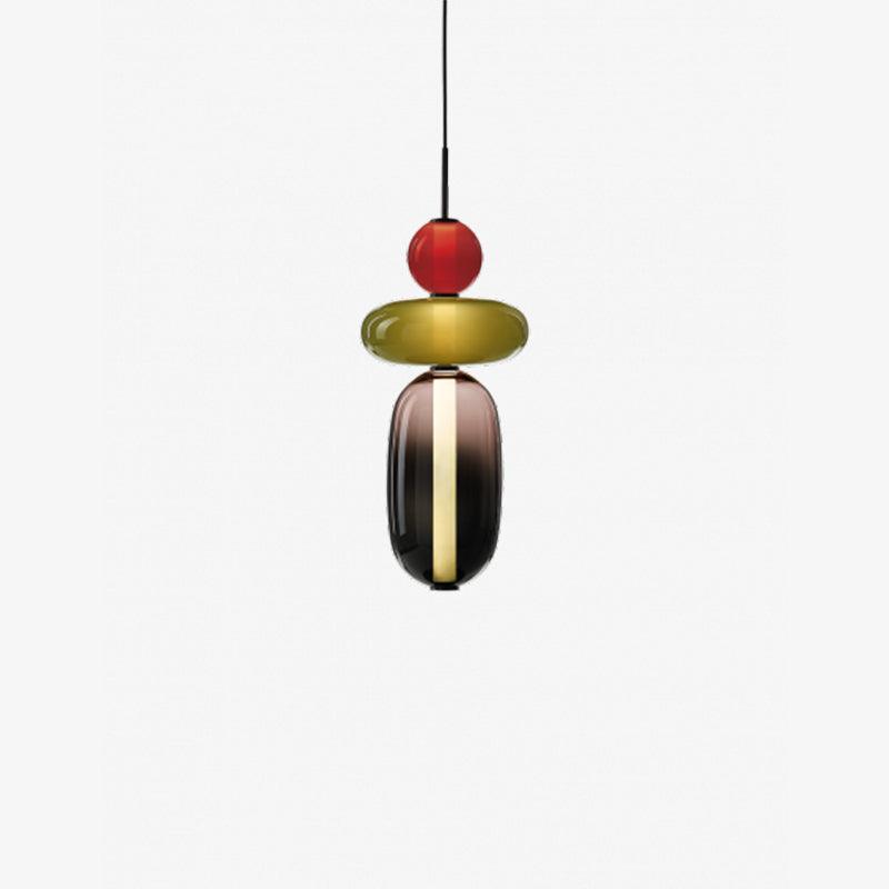 Quorra Prism Glass Pendant Light Colorful Modern LED Fixture