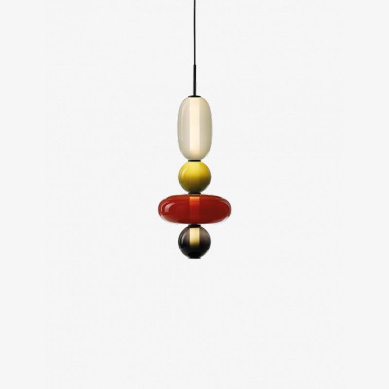 Quorra Prism Glass Pendant Light Colorful Modern LED Fixture