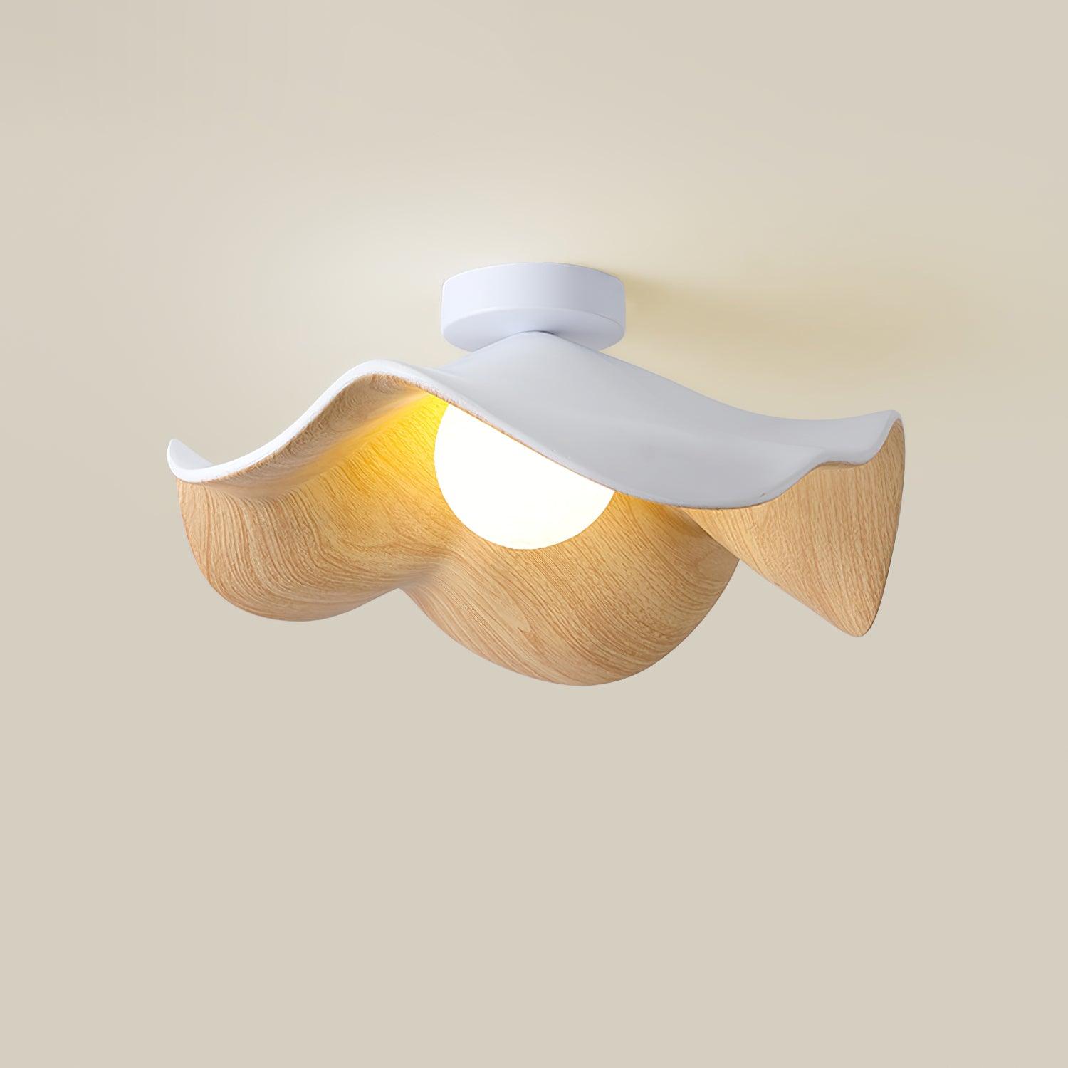Lanoe Ceiling Light Wood Black&White | ventumra