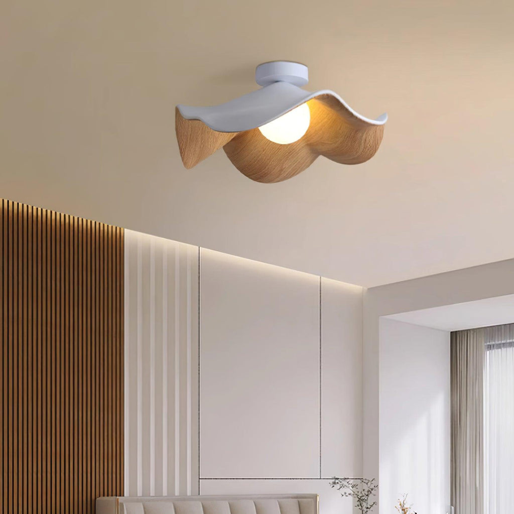 Lanoe Ceiling Light Wood Black&White | ventumra