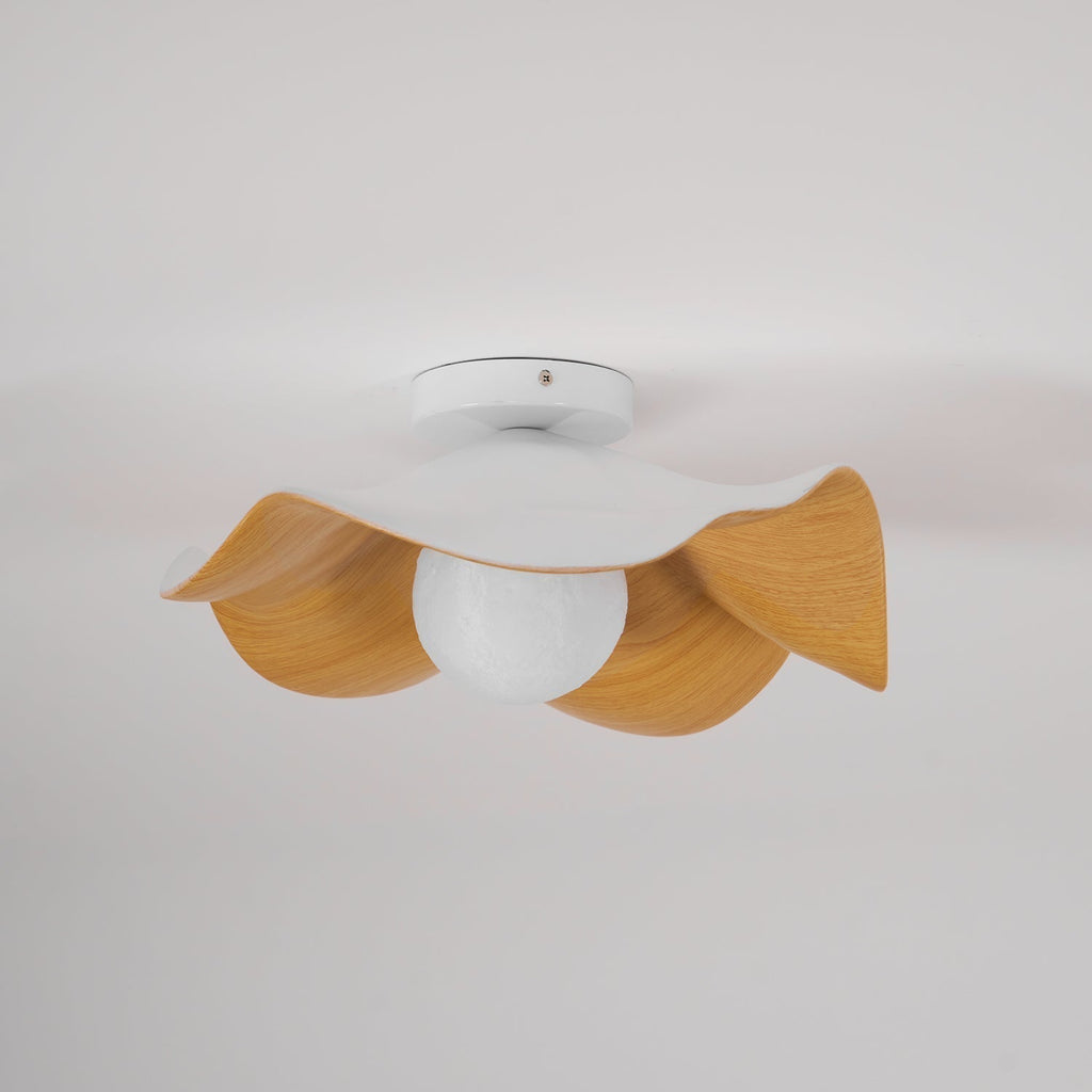 Lanoe Ceiling Light Wood Black&White | ventumra