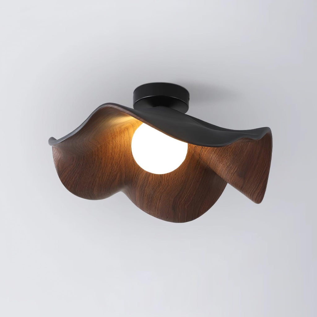 Lanoe Ceiling Light Wood Black&White | ventumra