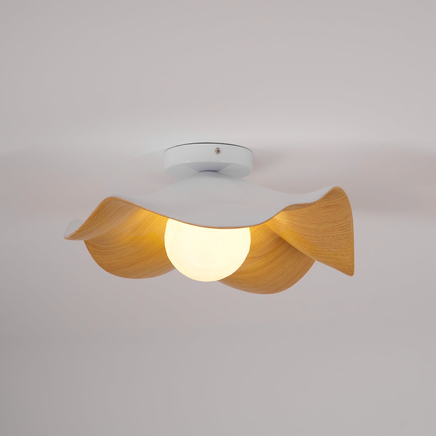 Lanoe Ceiling Light Wood Black&White | ventumra