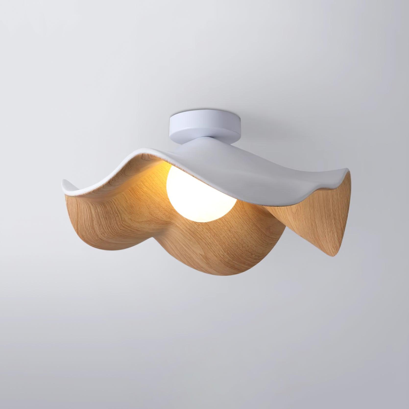 Lanoe Ceiling Light Wood Black&White | ventumra