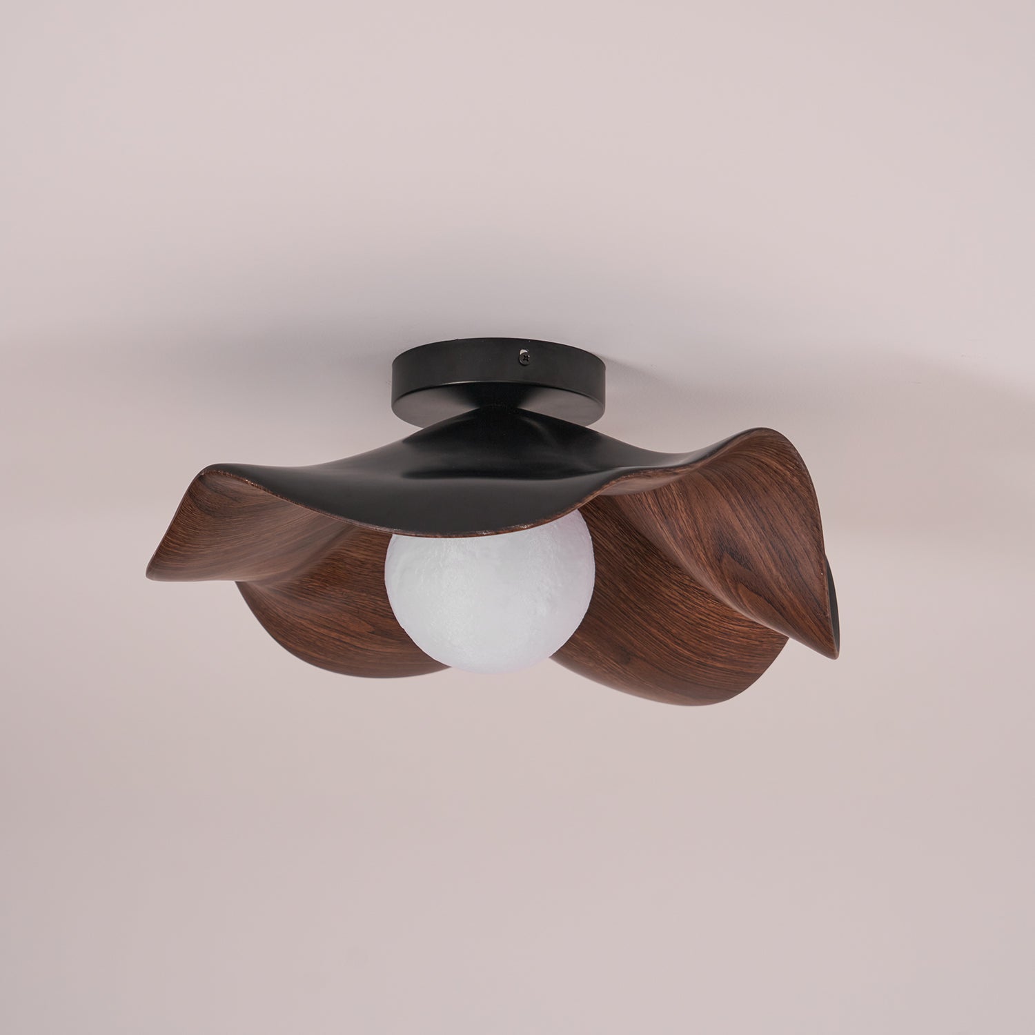 Lanoe Ceiling Light Wood Black&White | ventumra