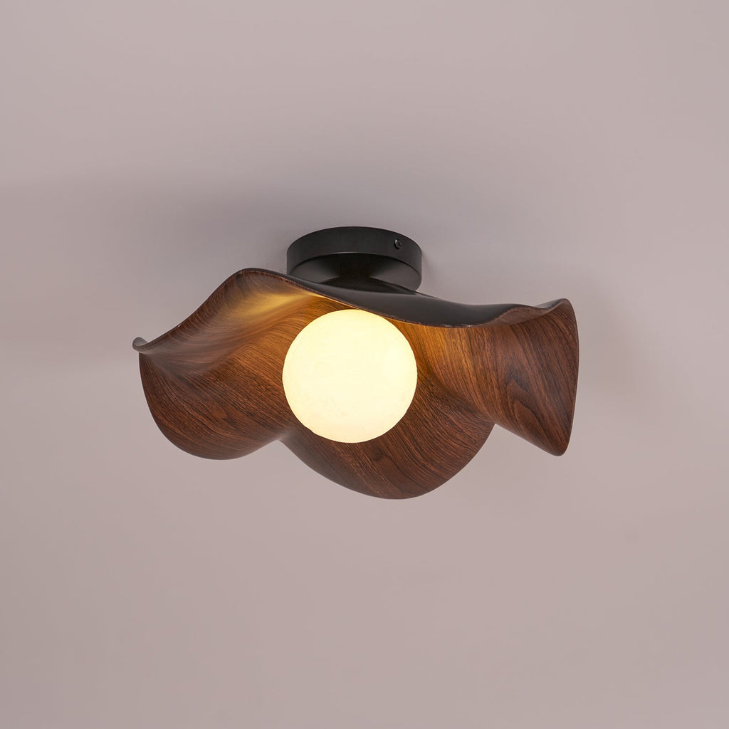 Lanoe Ceiling Light Wood Black&White | ventumra