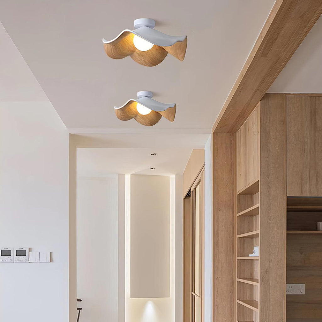 Lanoe Ceiling Light Wood Black&White | ventumra