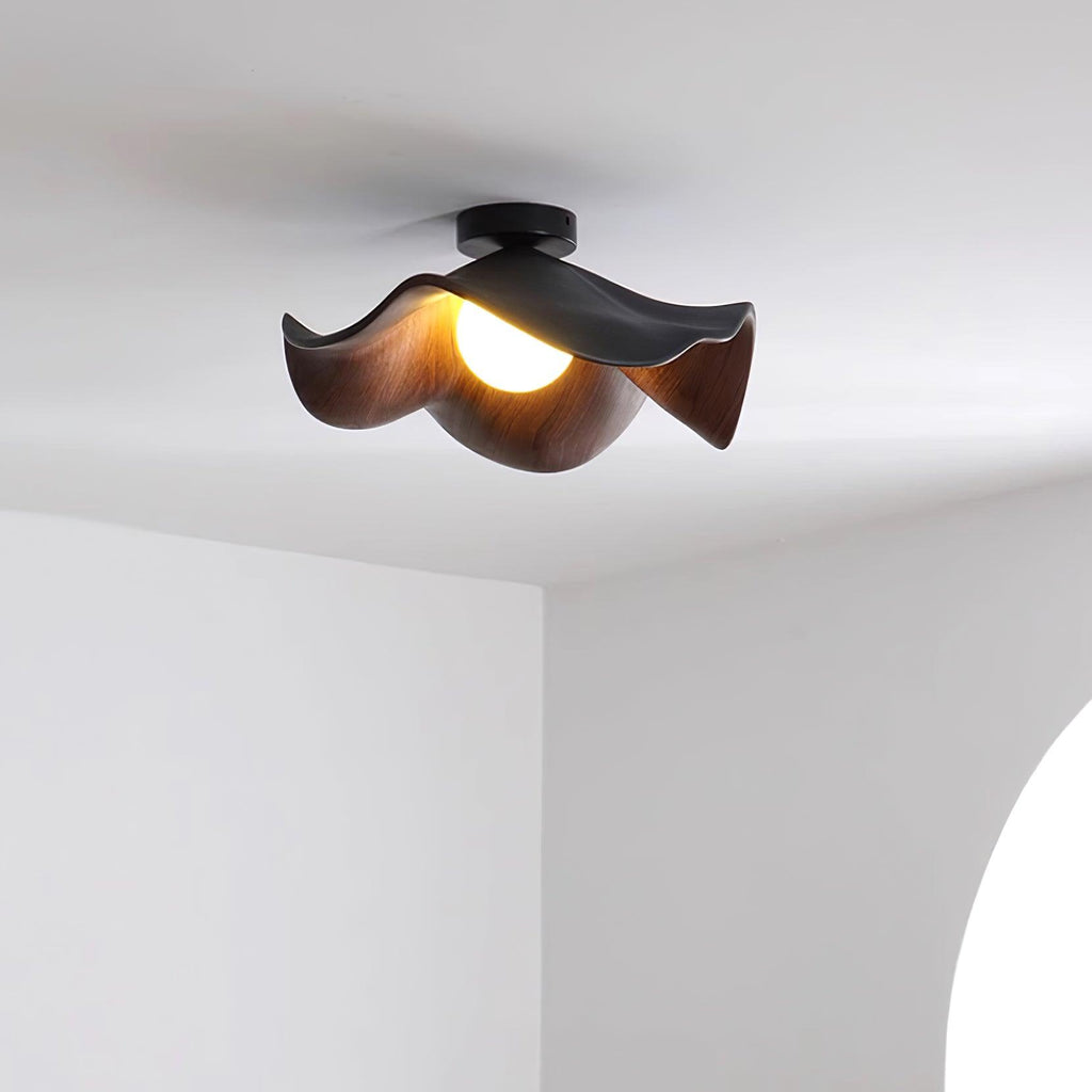 Lanoe Ceiling Light Wood Black&White | ventumra