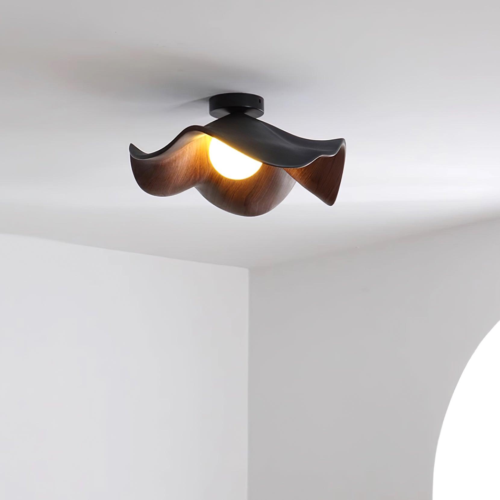 Lanoe Ceiling Light Wood Black&White | ventumra