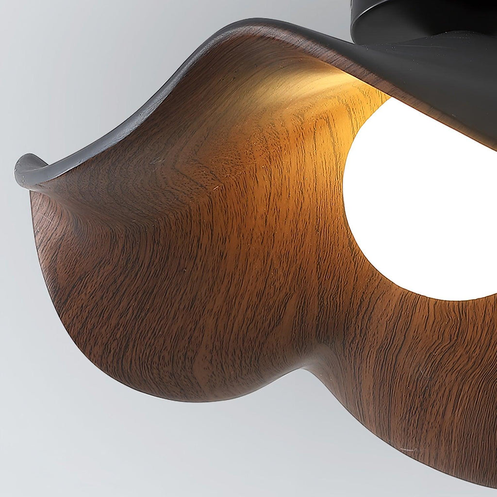 Lanoe Ceiling Light Wood Black&White | ventumra