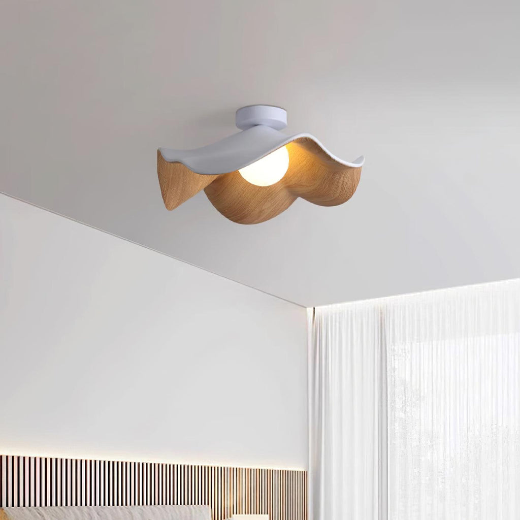 Lanoe Ceiling Light Wood Black&White | ventumra