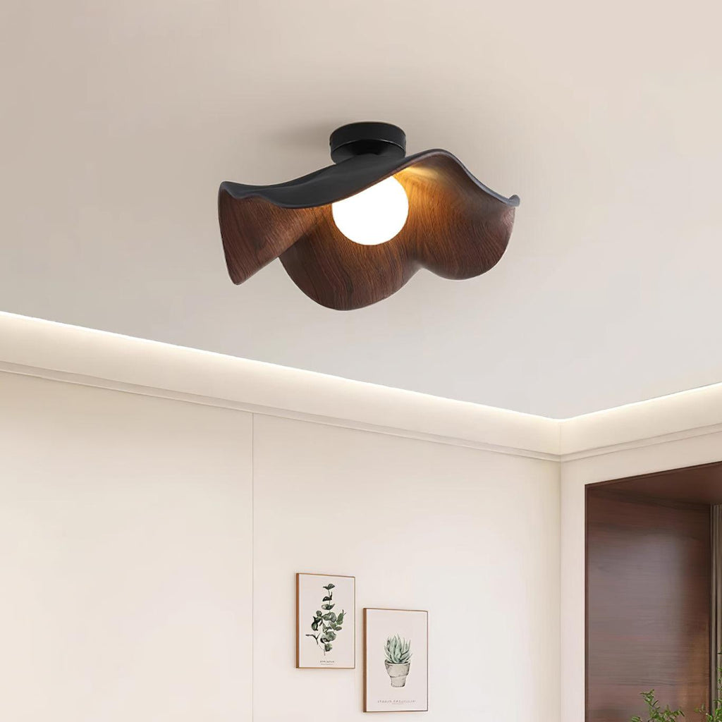 Lanoe Ceiling Light Wood Black&White | ventumra
