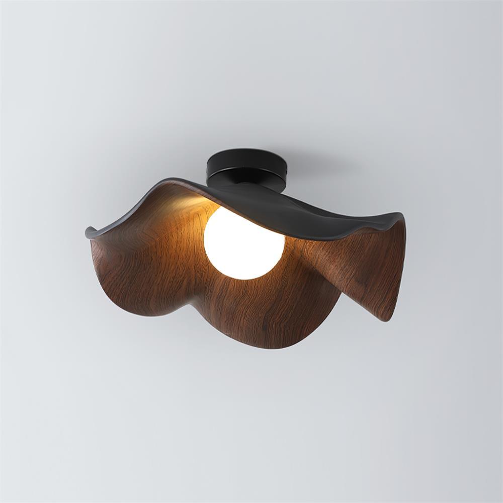 Lanoe Ceiling Light Wood Black&White | ventumra