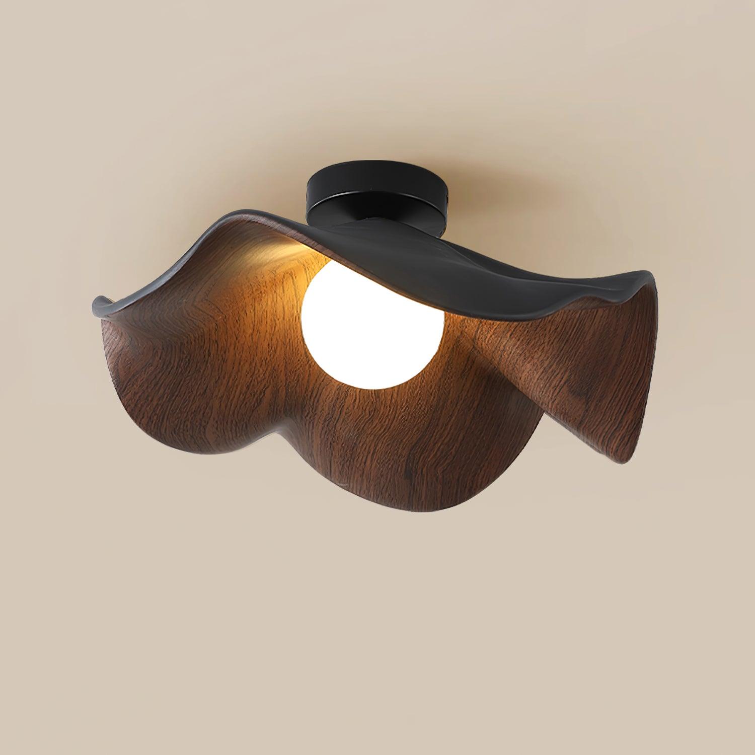 Lanoe Ceiling Light Wood Black&White | ventumra