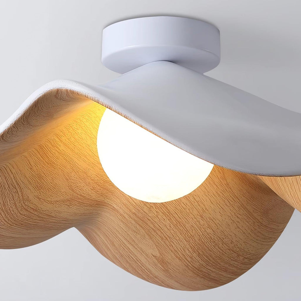 Lanoe Ceiling Light Wood Black&White | ventumra