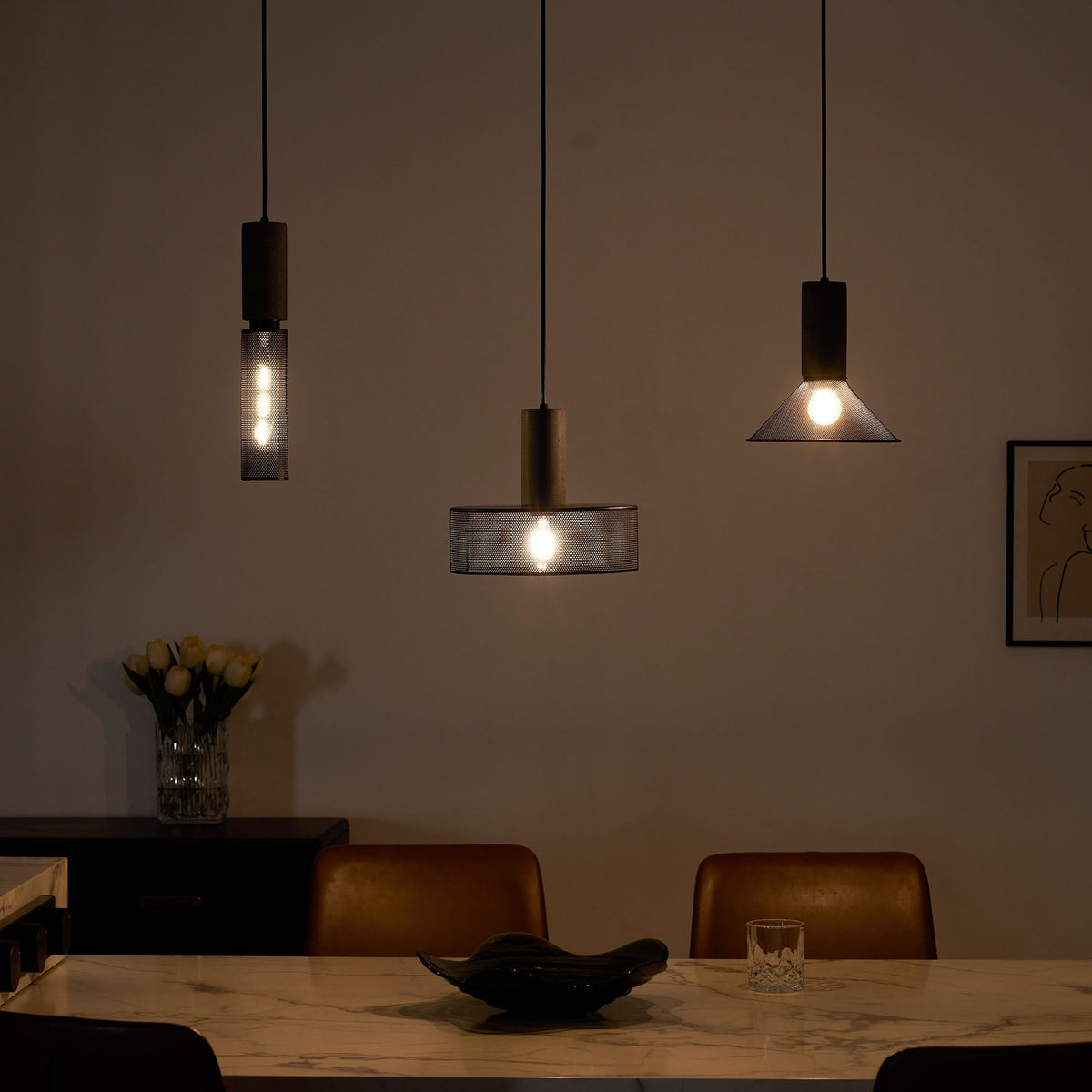 Mesh Cylinder Pendant Light | Ventumra