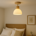 Amber Pleated Glass Pendant Light | Ventumra