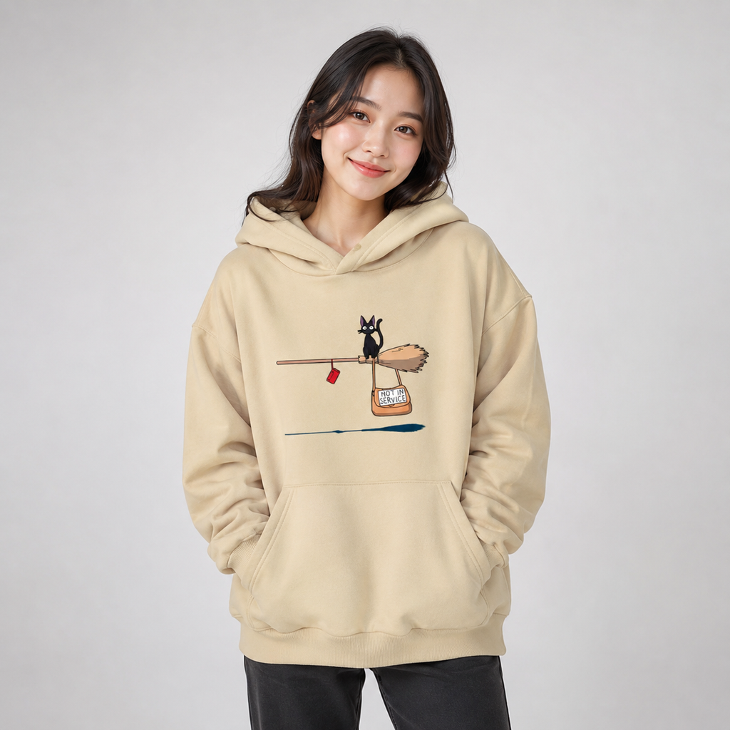 kawaiies-softtoys-plushies-kawaii-plush-Kiki's Delivery Service Black Cat Unisex Hoodie Apparel 