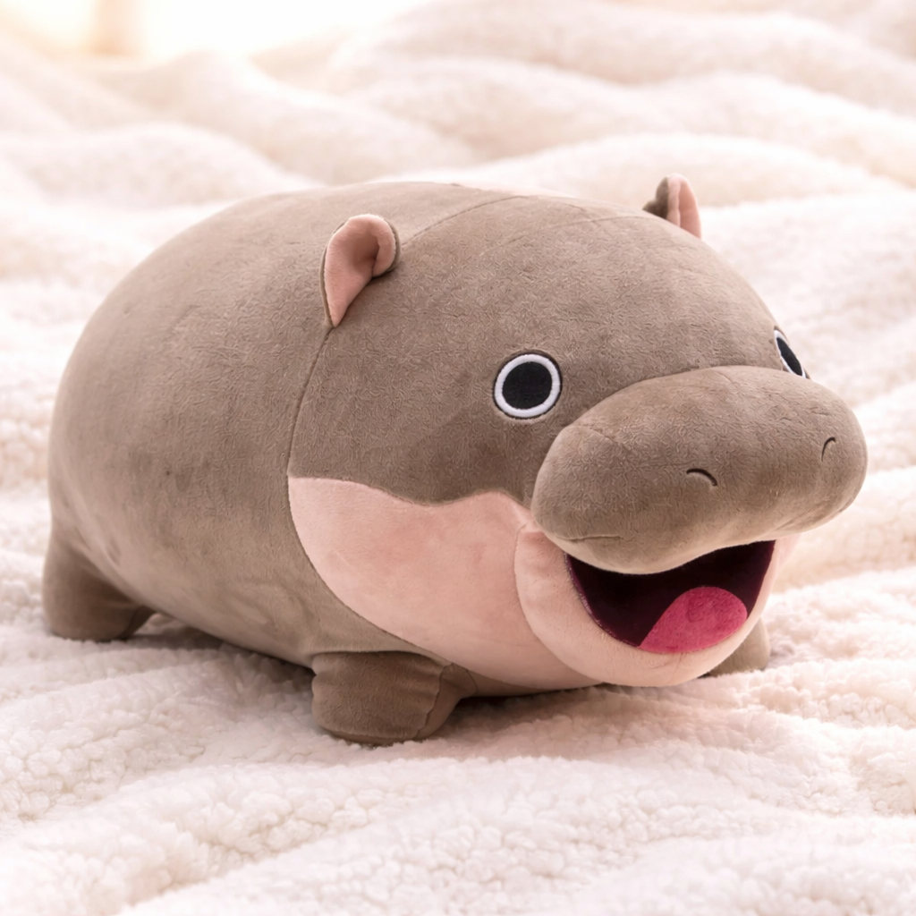 Kawaii Moo Deng Baby Hippo Plushie | ventumra