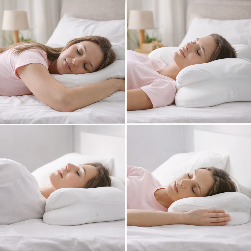 Oreiller de lit en mousse à mémoire de forme adaptative pour toutes les positions de sommeil | Ventumra