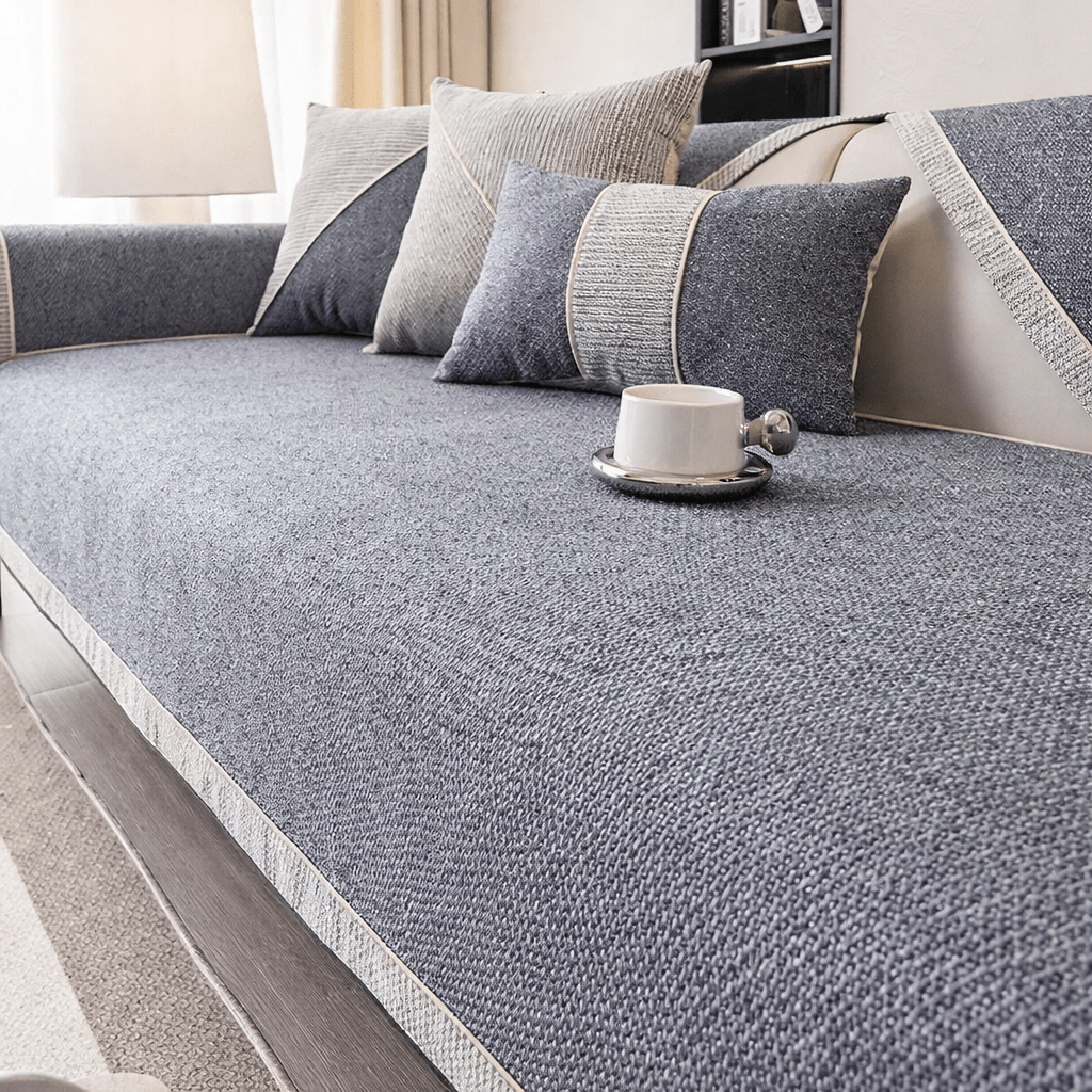 TerraWeave Non-Slip Cotton Linen Sofa Cover