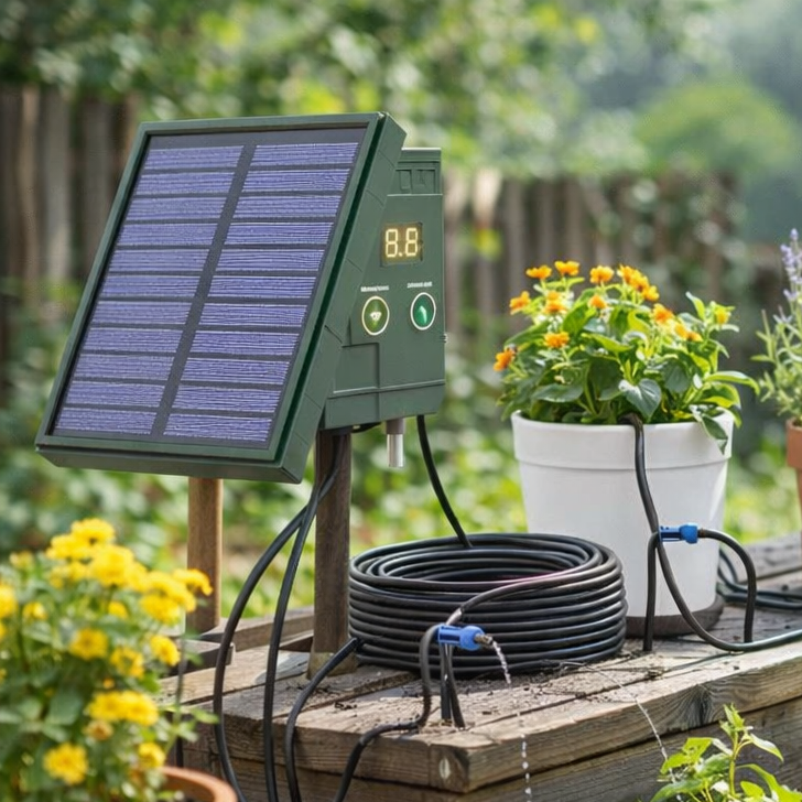 AquaNova Solar Powered Smart Drip Irrigation System — Wireless, Fully Autonomous Operation